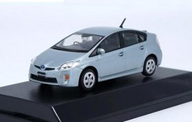 Silver / White 1:43 Scale Diecast Toyota Prius Model