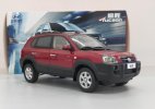 1:18 Scale Red / Black 2009 Diecast Hyundai Tucson SUV Model