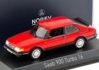 1:43 Scale Red NOREV Diecast 1992 Saab 900 Turbo 16 Model