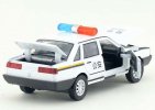 1:32 Scale Kids White Police Diecast VW Santana Toy