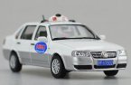 Silver 1:43 Diecast VW Santana Vista ShangHai Taxi Car Model