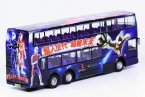 1:76 Scale Purple CMNL NO.8 Route Hong Kong Alexander Dennis Bus