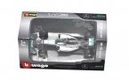 1:43 Silver Bburago Diecast Mercedes Benz F1 Model