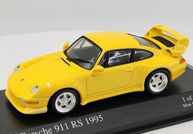 Minichamps 1:43 Scale Yellow Diecast 1995 Porsche 911 RS Model