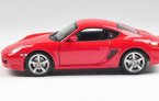 Red 1:24 Scale Welly Diecast Porsche Cayman S Model