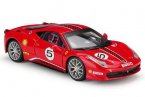 1:24 Scale Red Bburago Diecast Ferrari 458 Challenge Model