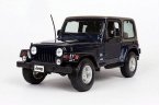 Deep Blue /Gray 1:18 Bburago Diecast Jeep Wrangler Sahara Model