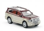 1:64 Scale Wine Red-Golden Diecast 2022 Tank 500 SUV Model