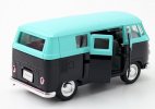 Kids Blue-Black Welly 1:36 Scale Diecast 1963 VW T1 Bus Toy