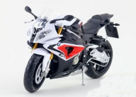 1:12 Scale Black / Red / Gray / Blue Diecast BMW S1000RR Model