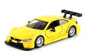 1:44 Scale Yellow / White Diecast BMW M4 DTM Car Toy