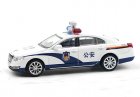 1:64 Scale White Police Diecast 2017 Hongqi H7 Model