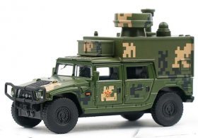 Army Green Diecast Dongfeng Mengshi Communication Vehicle Model