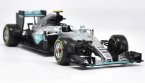 Silver 1:18 Bburago Diecast Mercedes Benz F1 Car Model