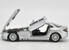 Silver / Black 1:24 MotorMax Diecast Mercedes-Benz SLR Model