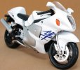 1:12 Scale White / Golden / Blue MaiSto Suzuki GSX 1300R Motor