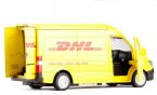 Kids Yellow 1:36 Scale DHL Diecast Mercedes Benz Sprinter Toy