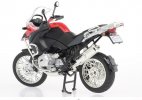 Kids 1: 9 Scale Gray / White / Red BMW R1200GS Motor Toy