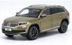 Brown / White / Golden 1:18 Diecast Skoda Kodiaq Model