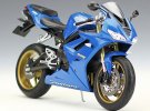 Welly Red / Blue 1:10 Scale Diecast Triumph Daytona 675 Model