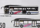 1:110 Scale Silver Diecast MAN A22 Singapore City Bus Model
