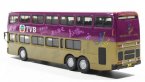 Purple-Golden 1:76 Scale TVB Die-Cast NanJing Double Decker Bus