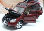 White / Red 1:18 Scale Diecast 2012 Geely Gleagle GX7 Model