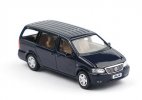 1:64 Scale Silver / Deep Blue Diecast 2004 Buick GL8 MPV Model