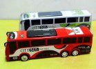 1:24 Large Scale Plastics Red / Blue Kids City Bus Toy