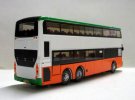 White Hong Kong E500 Diecast Double Decker Bus Toy