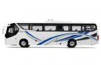 White 1:36 Scale Diecast BYD C9 Pure Electric Bus Model