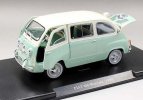 White-Blue 1:24 Whitebox Diecast 1960 Fiat 600 Multipla Model