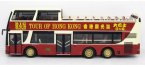 1:76 Scale Cabrio Style Hong Kong Tour Double-Deck Bus Model