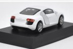 Kyosho Black / White 1:64 Scale Diecast Audi R8 Model