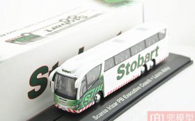 White 1:76 Scale Atlas Die-Cast Scania Irizar PB Bus Model