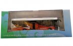 White-Orange 1:64 Scale Die-Cast 2008 BeiJing Olympic Bus Model