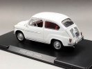 White 1:24 Scale Whitebox Diecast 1960 Fiat 600D Model