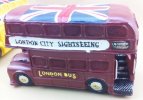 Red / Green / Yellow / Blue Saving Box London Double Decker Bus