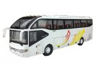 White 1:42 Scale ZK6127H Diecast YuTong Bus Model