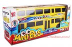 Kids Bright Yellow Electric Double-Deck City Bus Toy