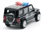 1:64 Scale Black Police Diecast 2016 BAIC ORV BJ80 SUV Model