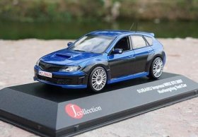 Blue 1:43 J-Collection Diecast Subaru Impreza WRX STI Model