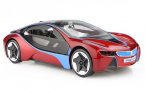 1:28 Scale Kids Red / Silver / White /Yellow Diecast BMW I8 Toy