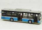 Blue 1:43 Scale Diecast Sunlong SLK6109 Beijing City Bus Model