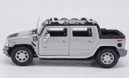 Silver 1:25 Scale MaiSto Diecast Hummer H3T Model