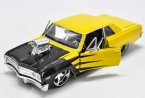 Maisto Yellow-Black Diecast 1965 Chevrolet Malibu SS Model