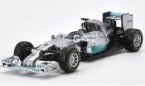 Silver 1:43 Bburago Diecast Mercedes Benz F1 Model