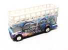 Medium Size Kids Red / Green / Blue Double Deck Tour Bus Toy