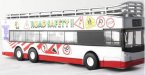 1:32 Scale Red Cabrio Style Double Decker Tour Bus Toy