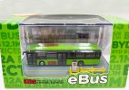 1:120 Scale Green Diecast BYD B12A EBUS Electric City Bus Model